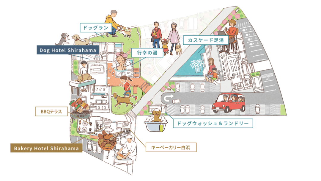 スプリングス白浜館内マップ